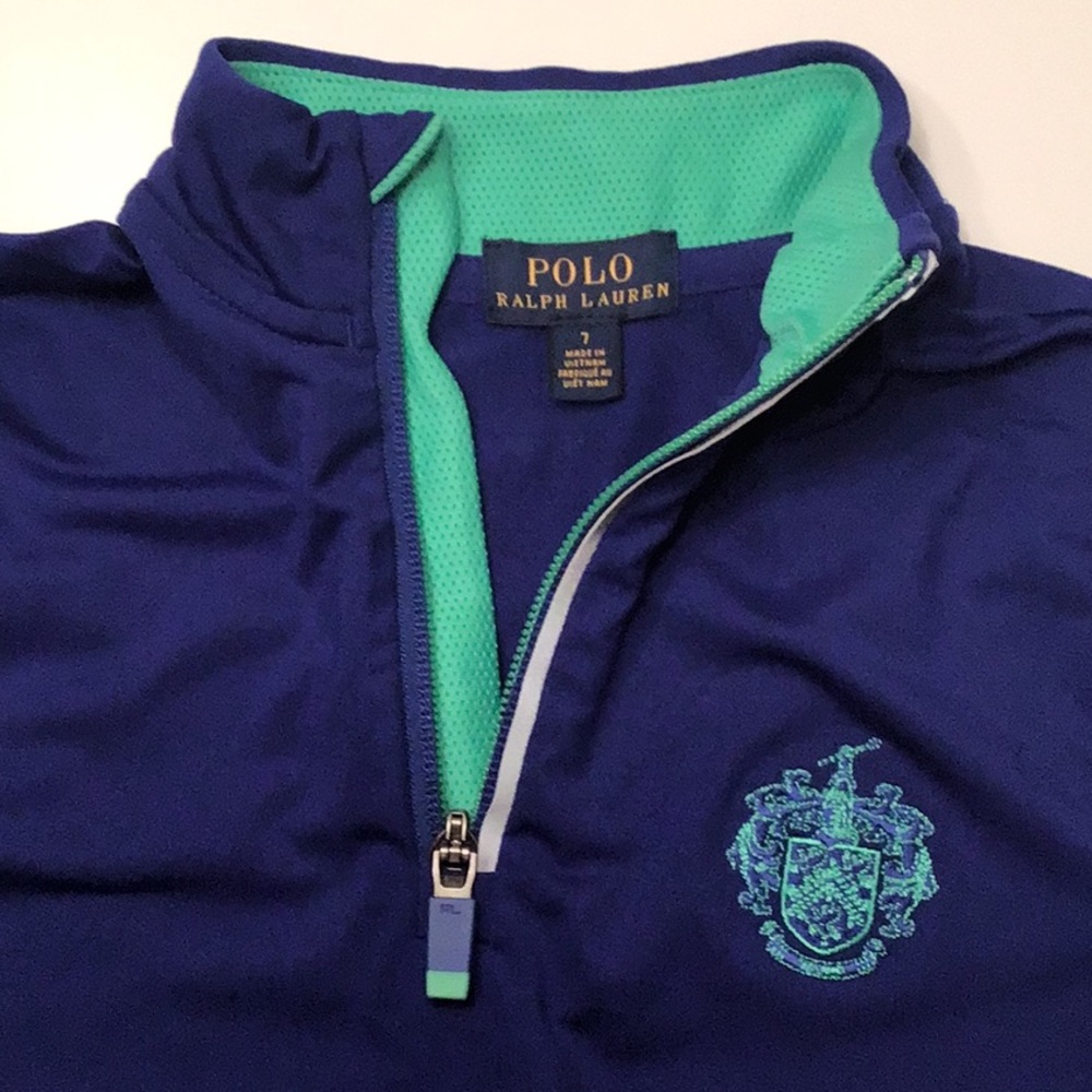 Ralph Lauren Quarter Zip‎ Performance Pullover Shirt  Logo Spell Out - Picture 2 of 11